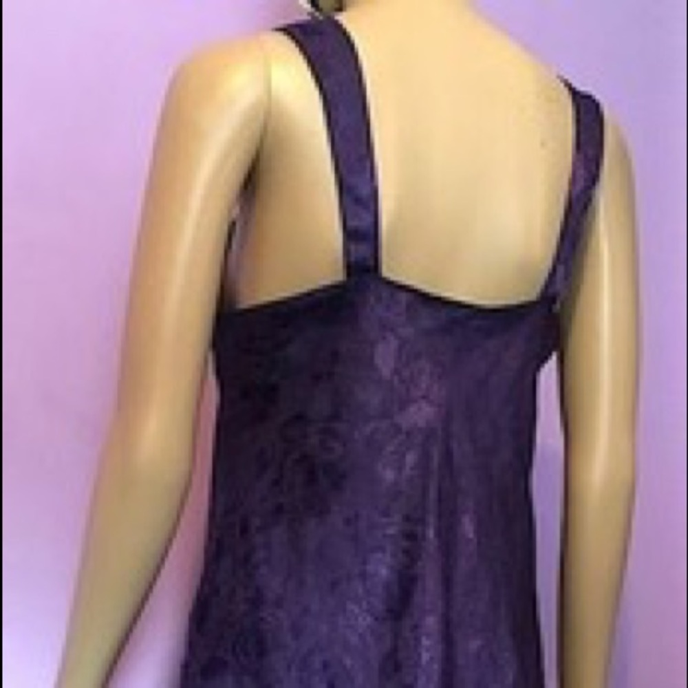 INNER MOST PURPLE FLORAL PRINT PAJAMA DRESS MEDIUM - Picture 5 of 6